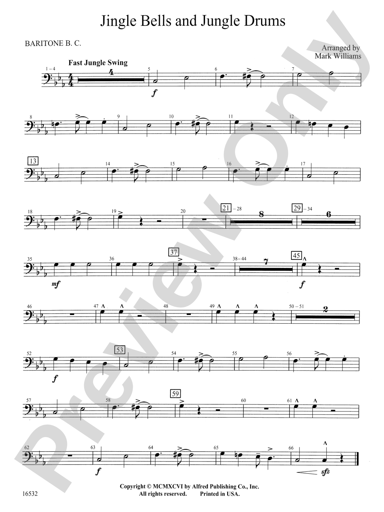 Jingle Bells and Jungle Drums: Baritone B.C.