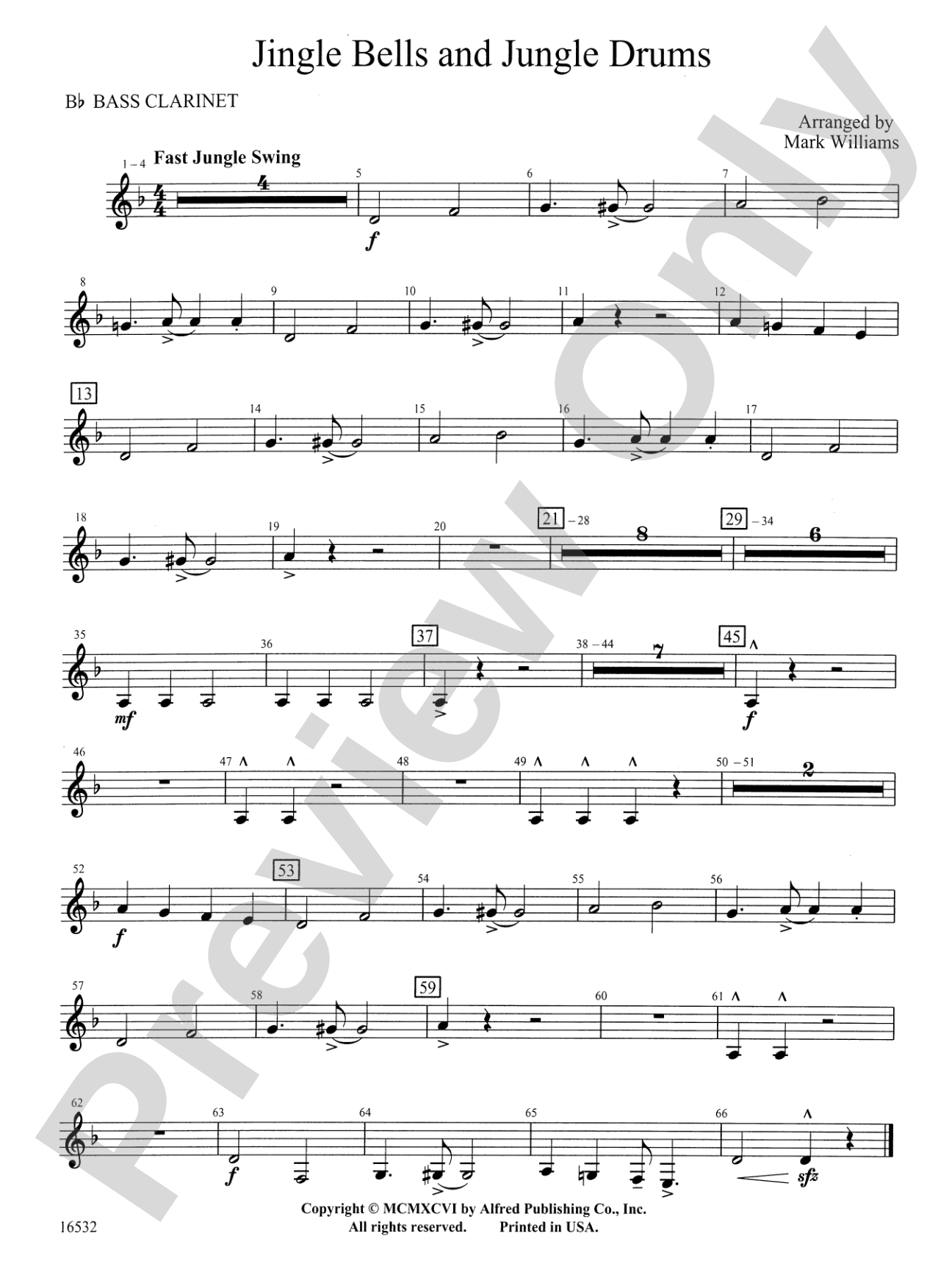 Jingle Bells and Jungle Drums: B-flat Bass Clarinet