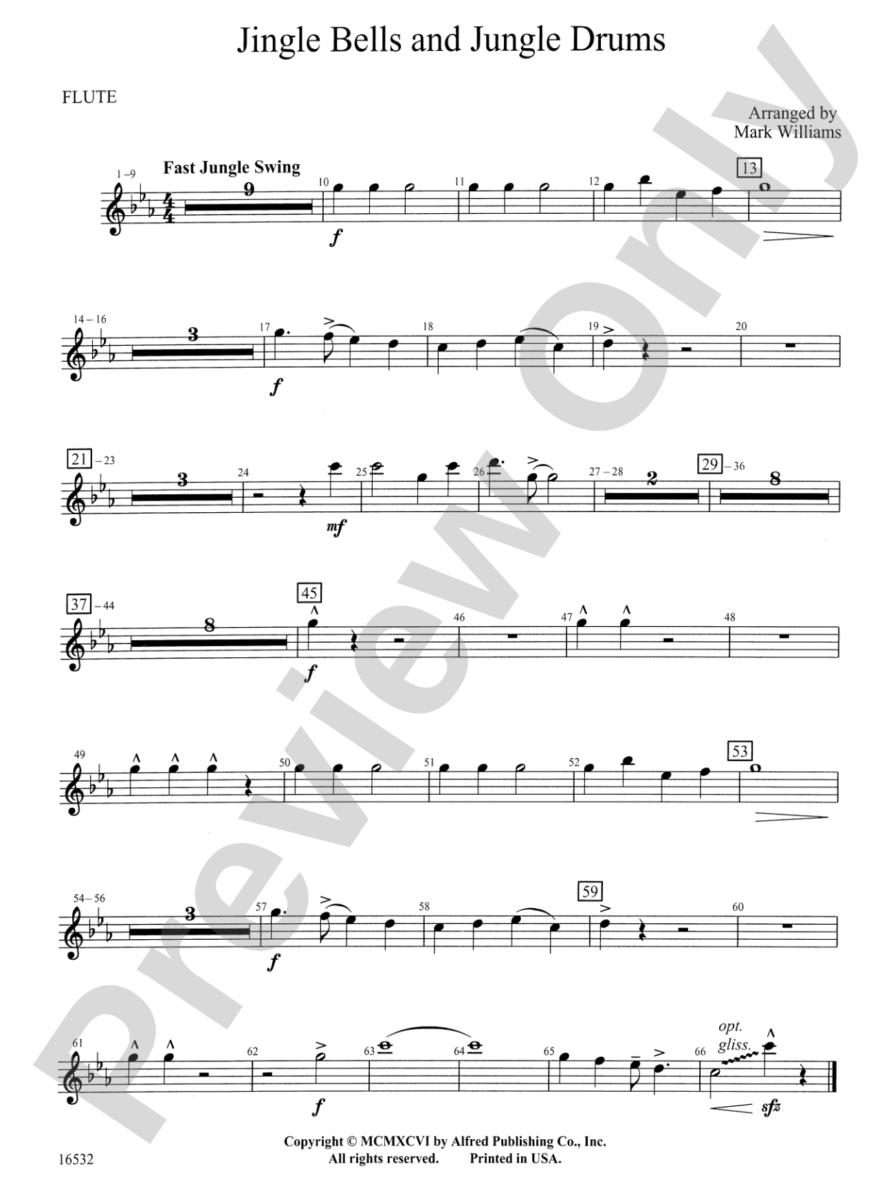 Jingle Bells and Jungle Drums: Flute