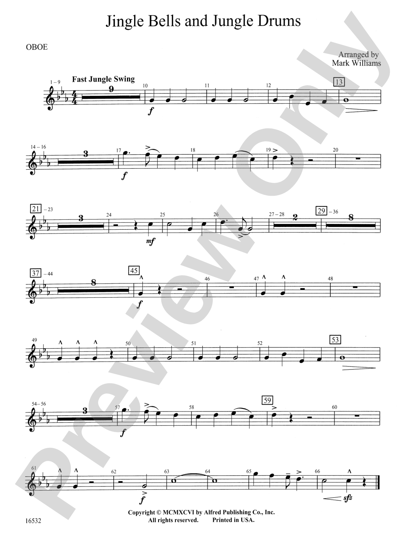 Jingle Bells and Jungle Drums: Oboe