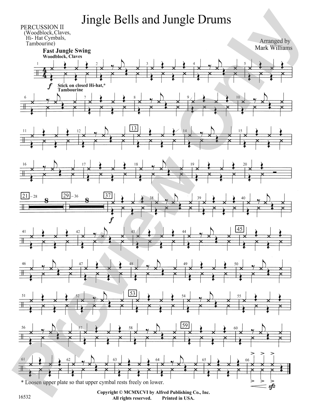 Jingle Bells and Jungle Drums: 2nd Percussion