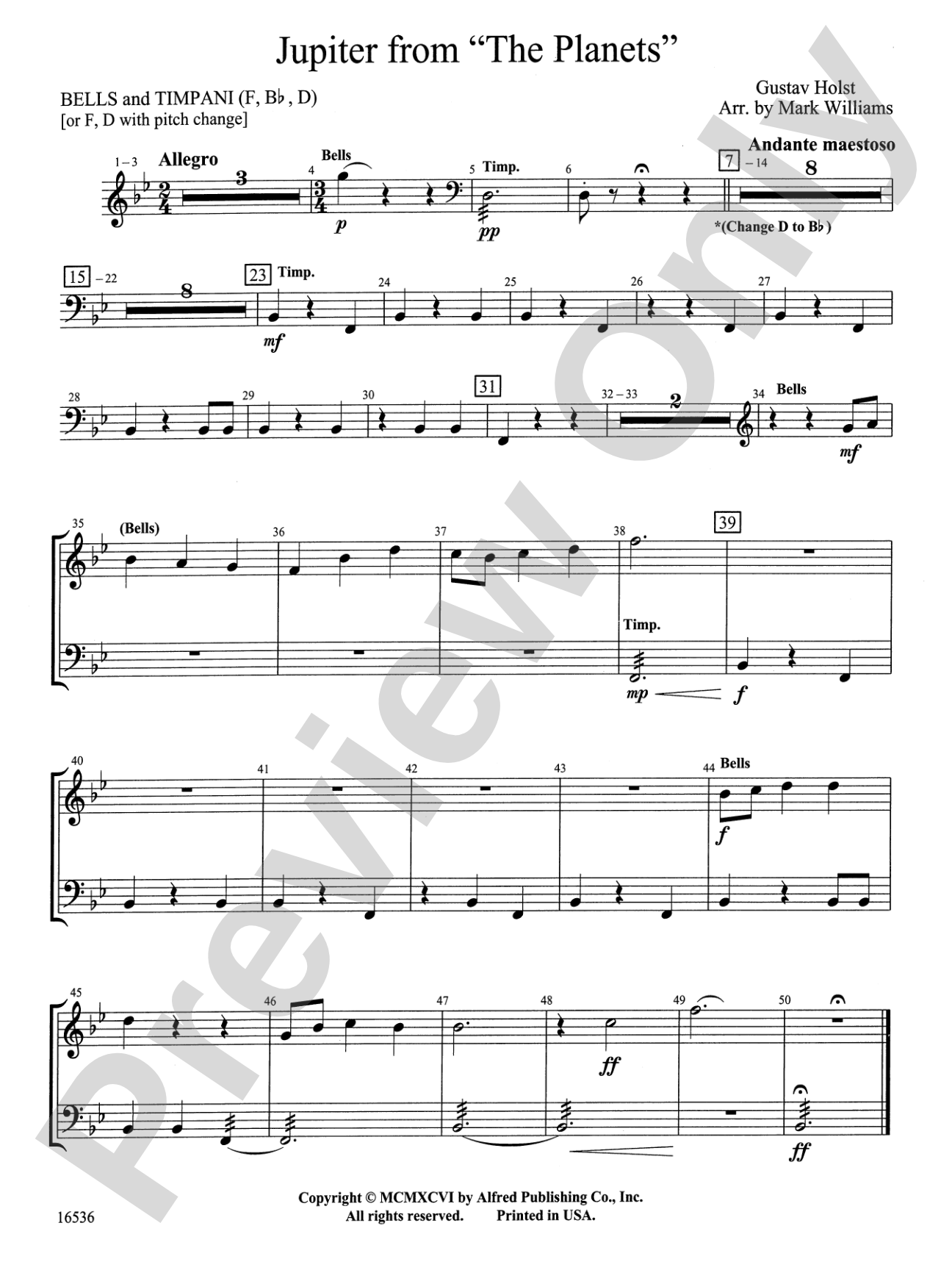 Jupiter from "The Planets": Timpani