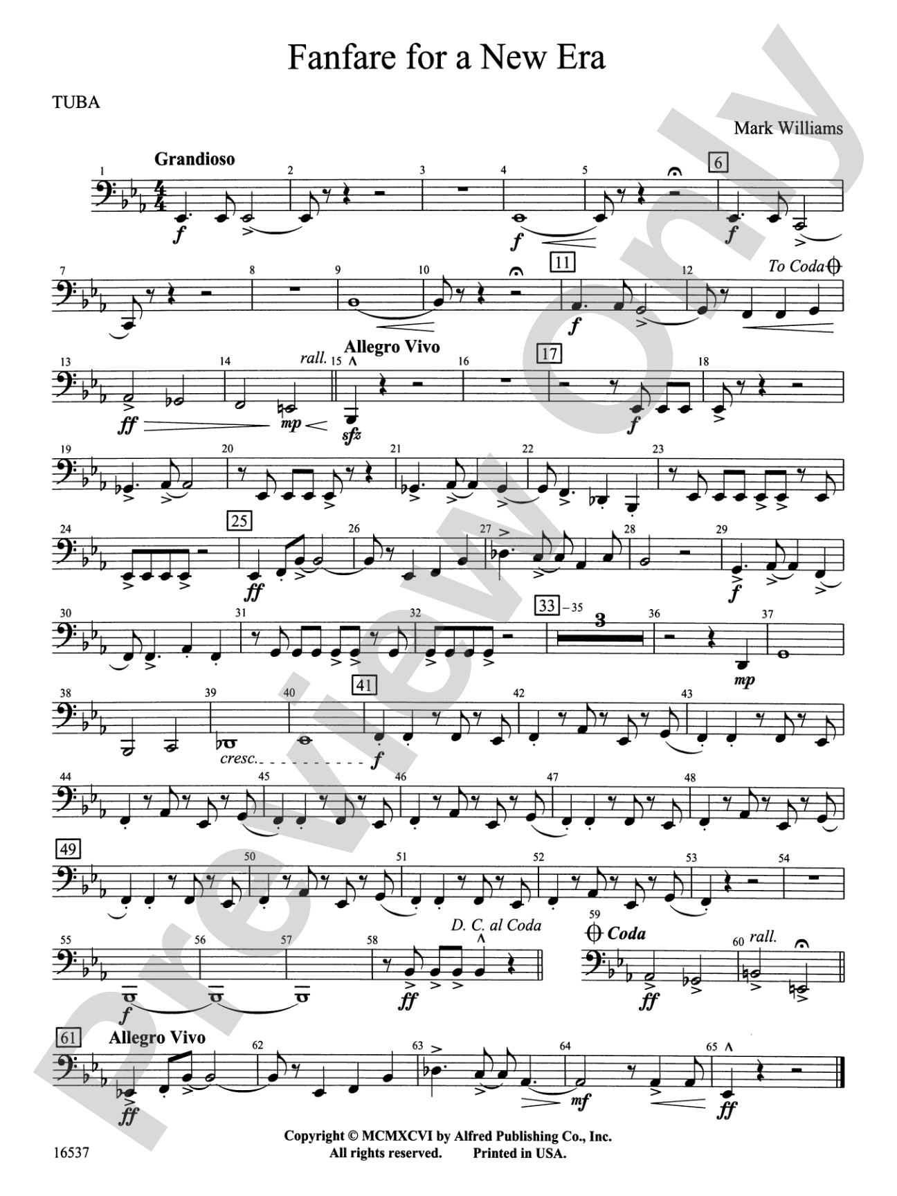 Fanfare for a New Era: Tuba