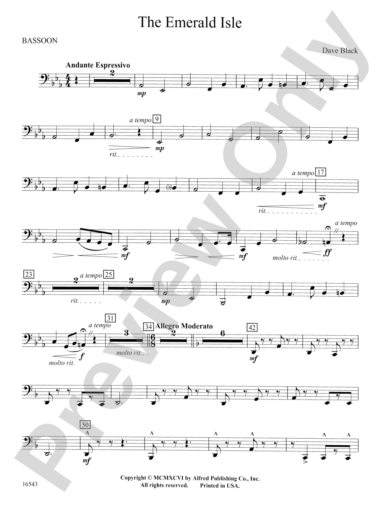 The Emerald Isle: Bassoon