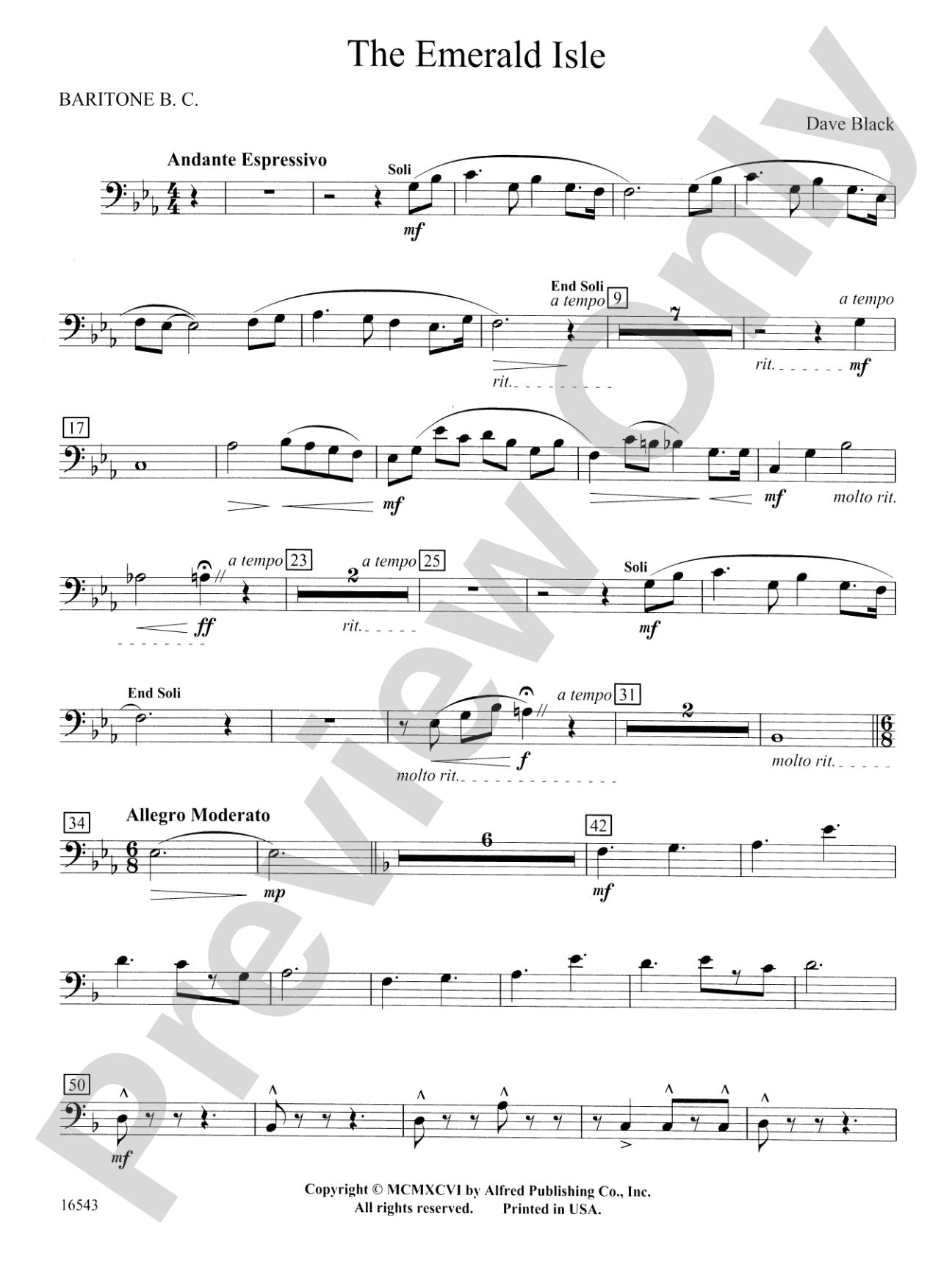 The Emerald Isle: Baritone B.C.