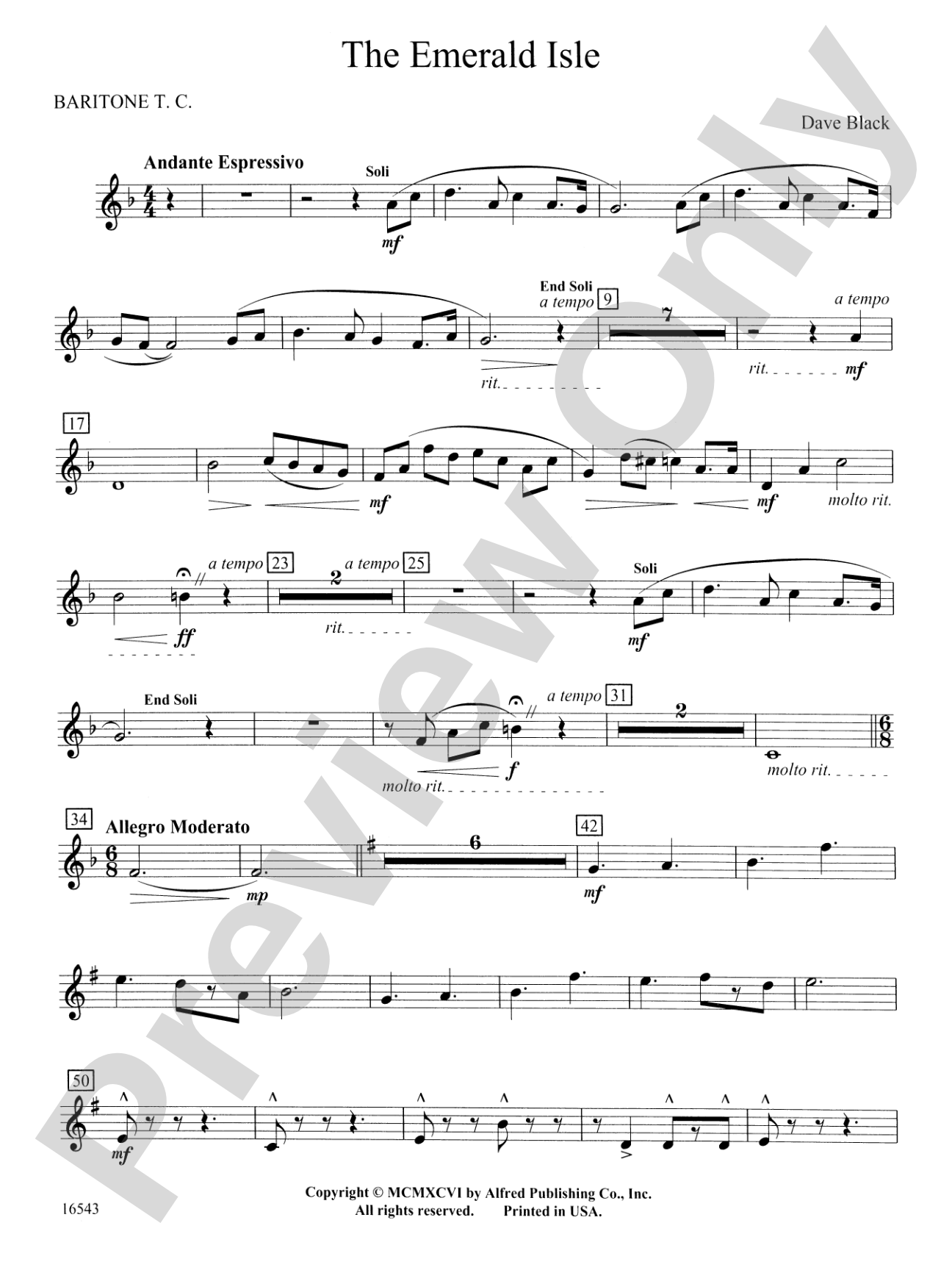 The Emerald Isle: Baritone T.C.