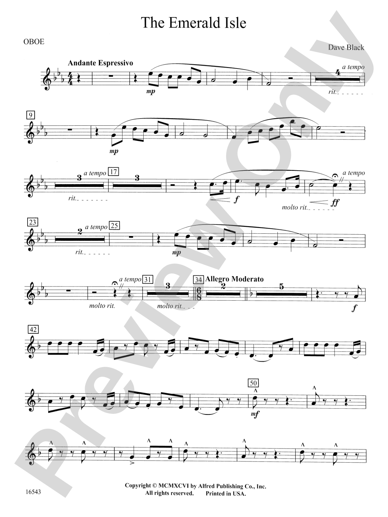 The Emerald Isle: Oboe