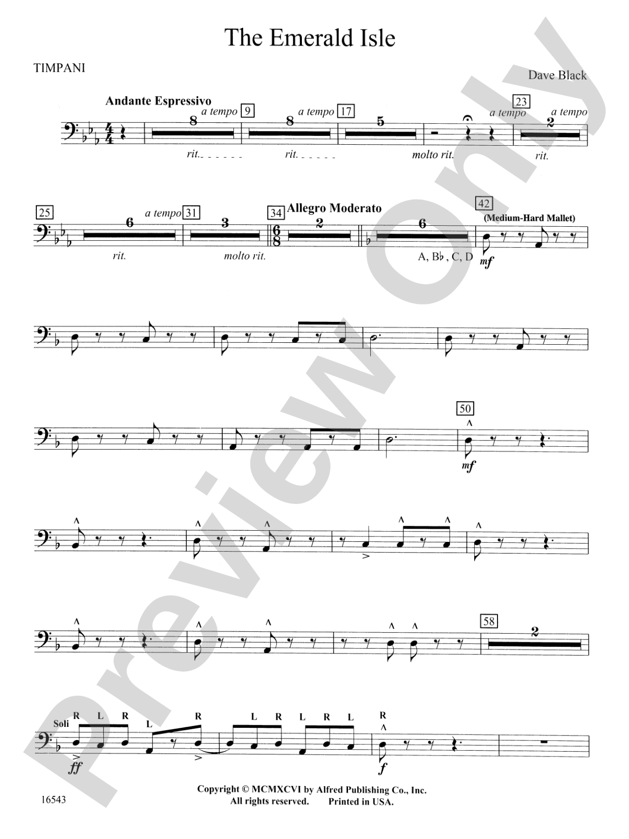 The Emerald Isle: Timpani