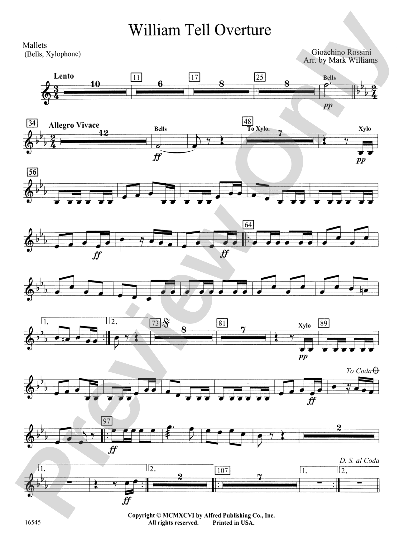 William Tell Overture: Mallets