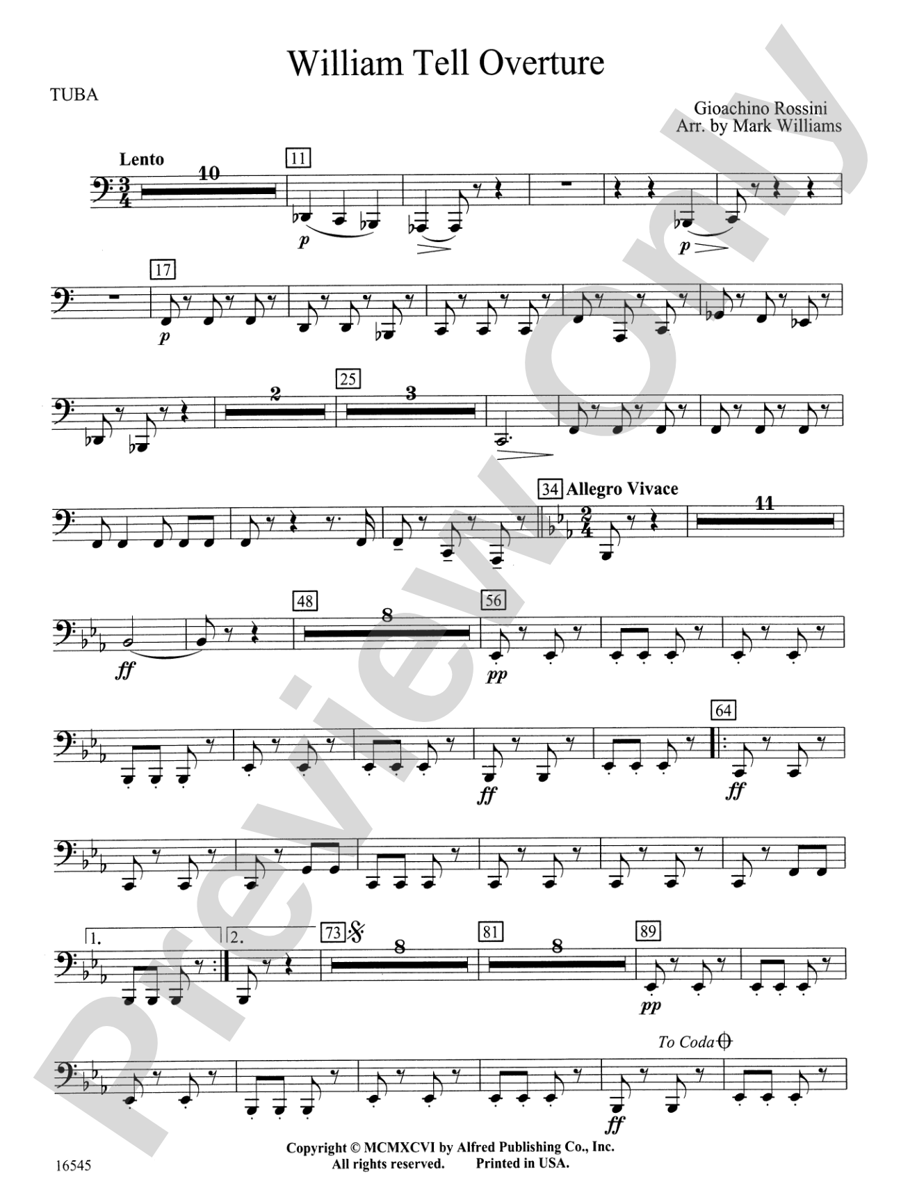 William Tell Overture: Tuba