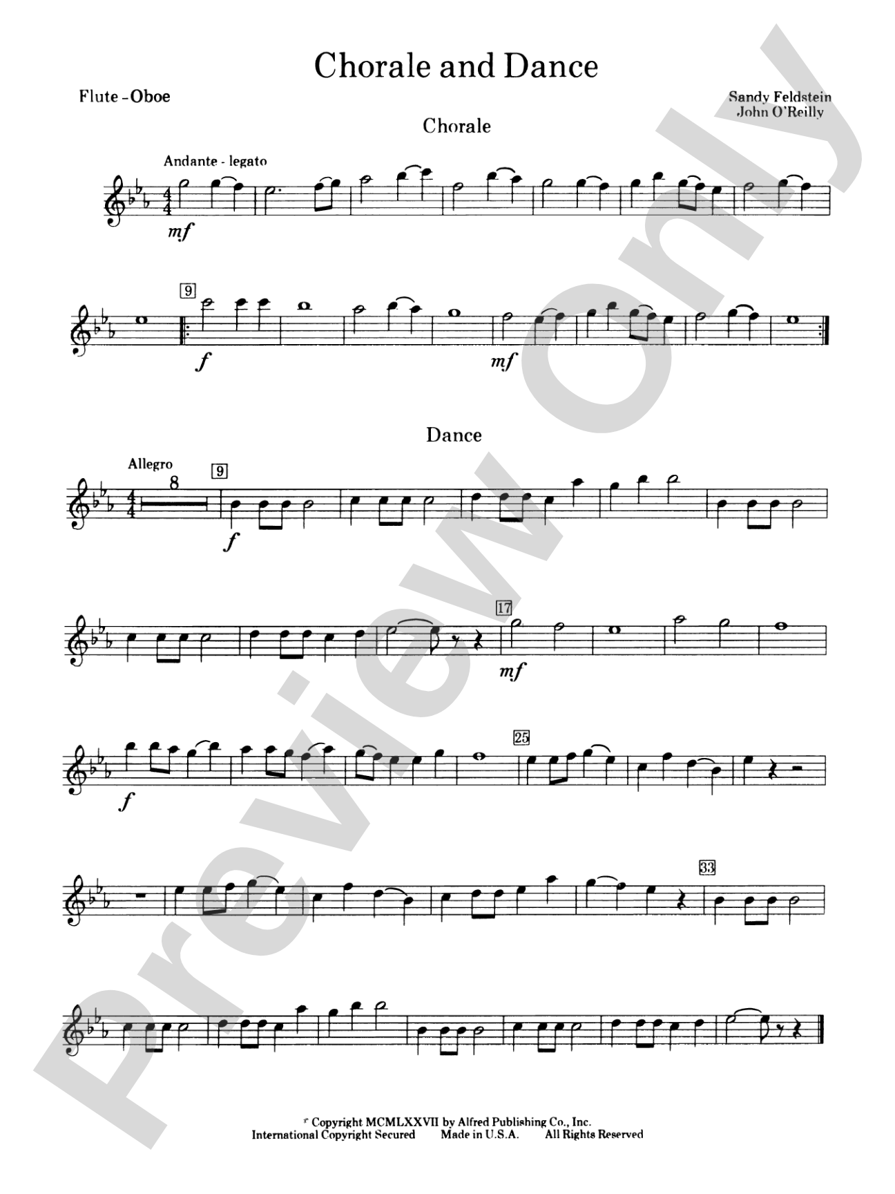 Chorale and Dance: Flute