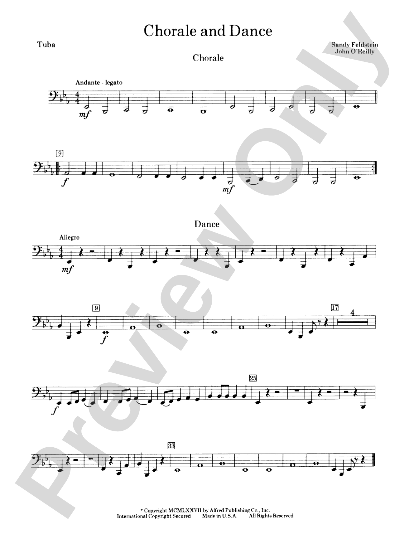 Chorale and Dance: Tuba