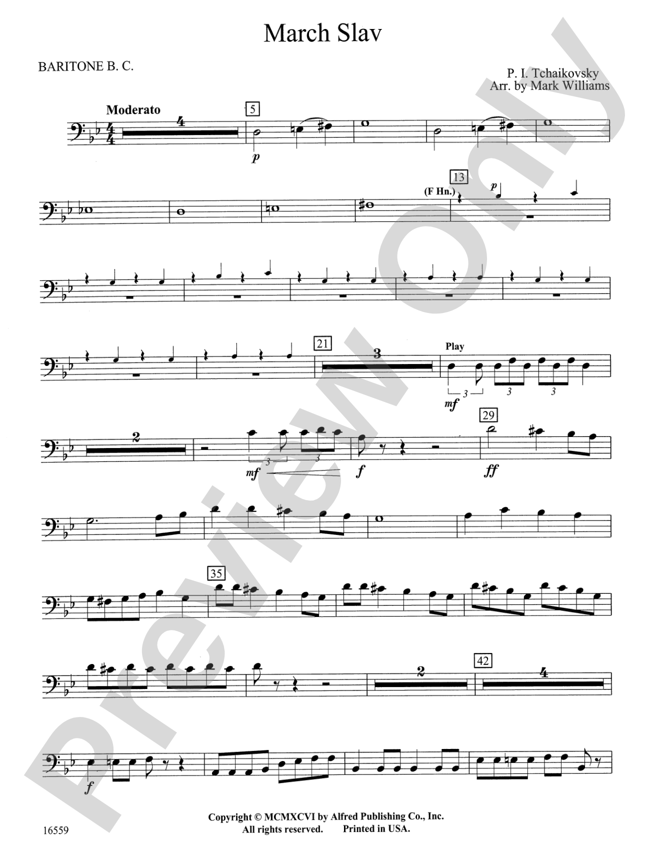 March Slav: Baritone B.C.