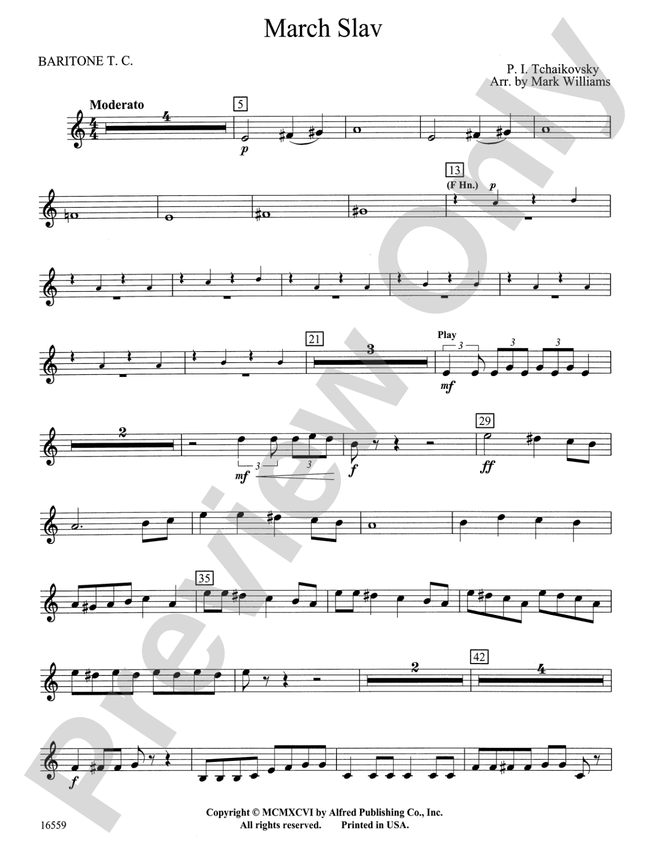 March Slav: Baritone T.C.