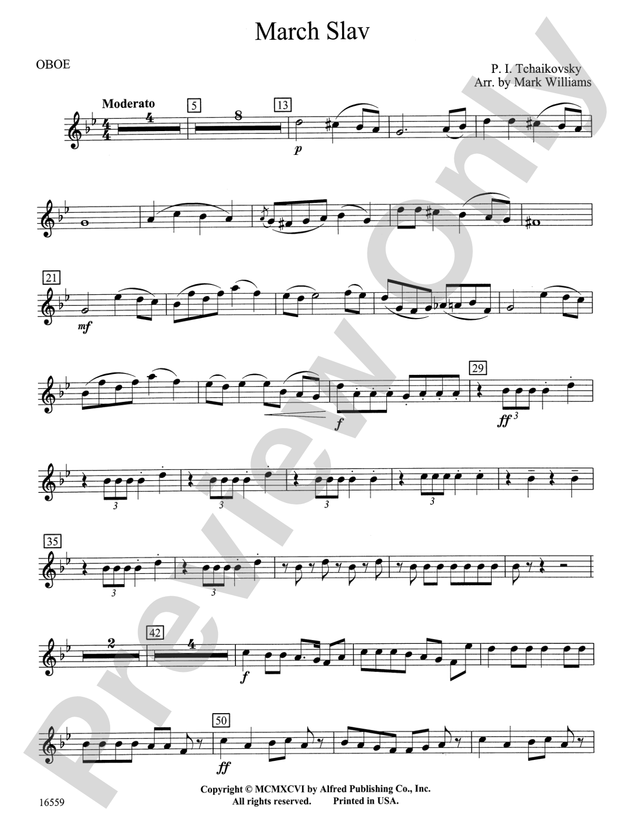 March Slav: Oboe