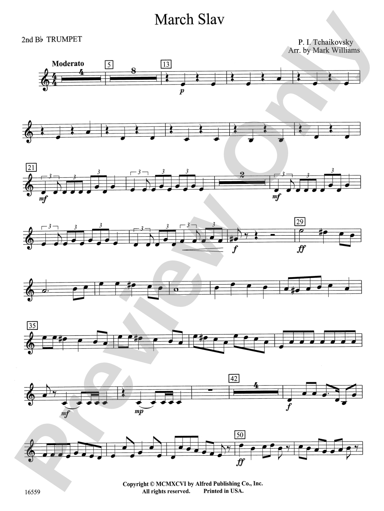 March Slav: 2nd B-flat Trumpet