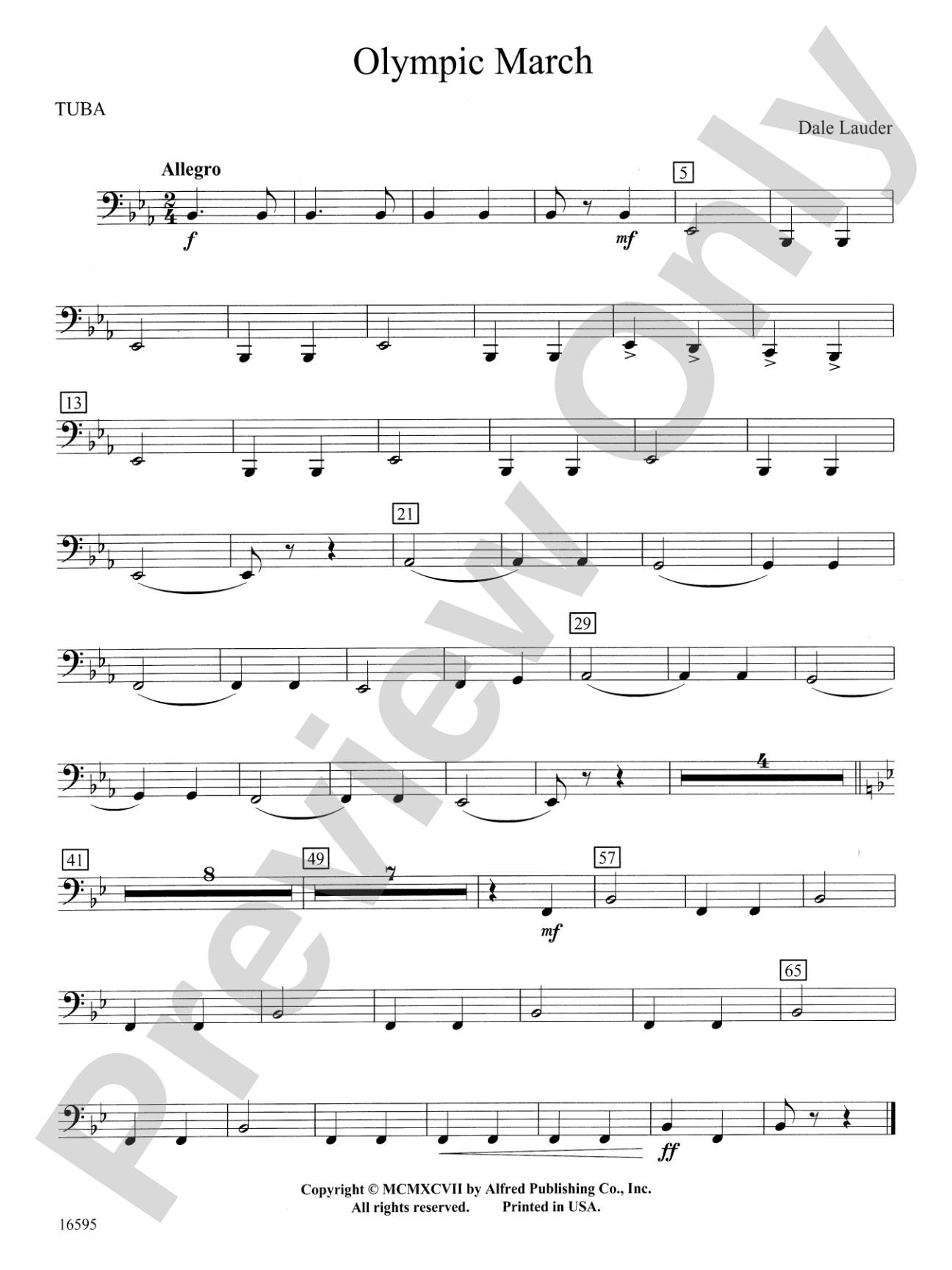 Olympic March: Tuba