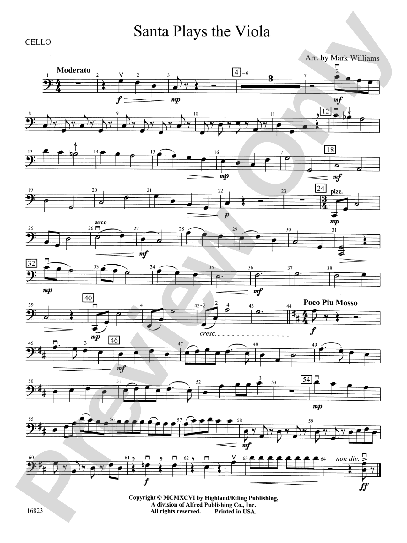 Santa Plays the Viola: Cello
