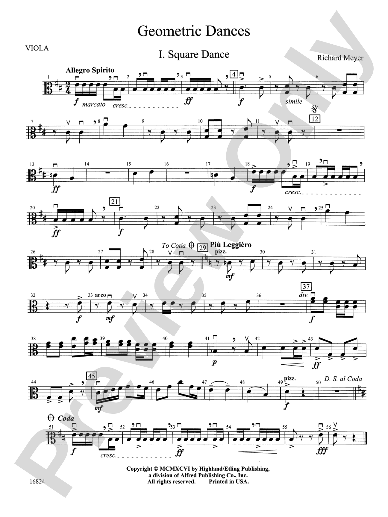 Geometric Dances: Viola