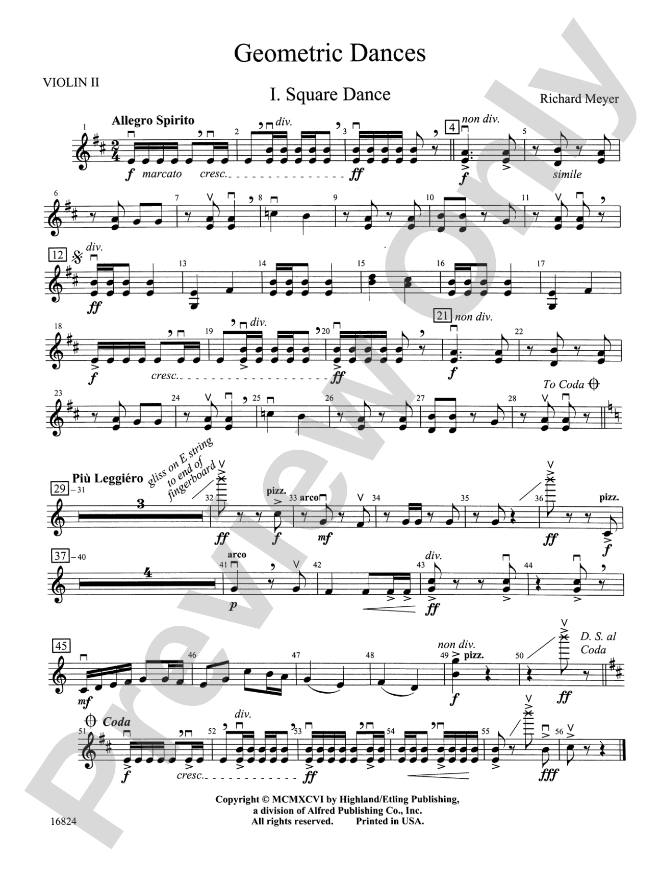 Geometric Dances: 2nd Violin