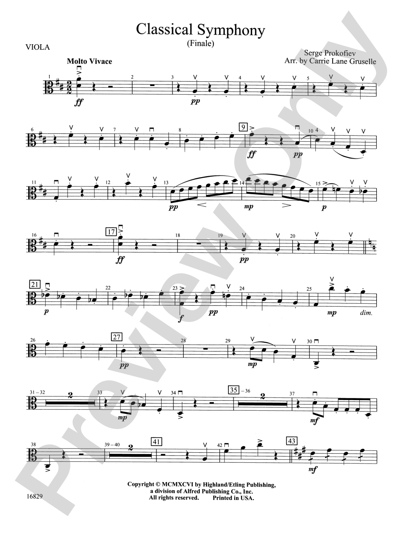 Classical Symphony: Viola