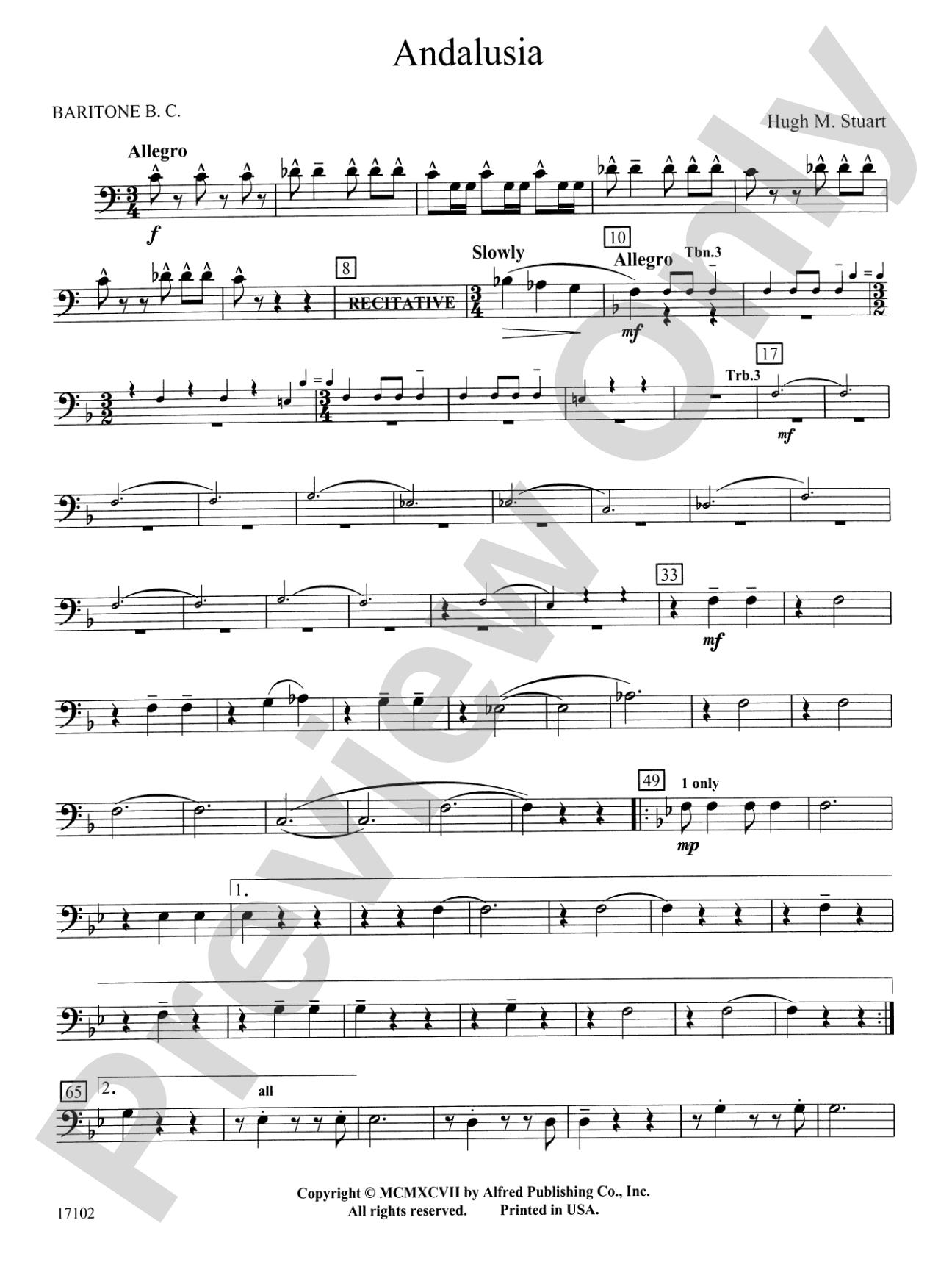 Andalusia: Baritone B.C.