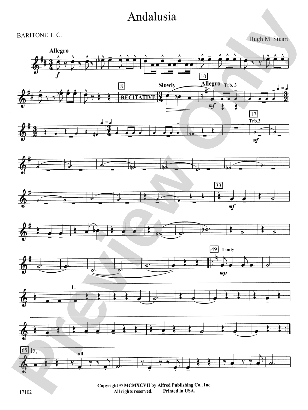 Andalusia: Baritone T.C.