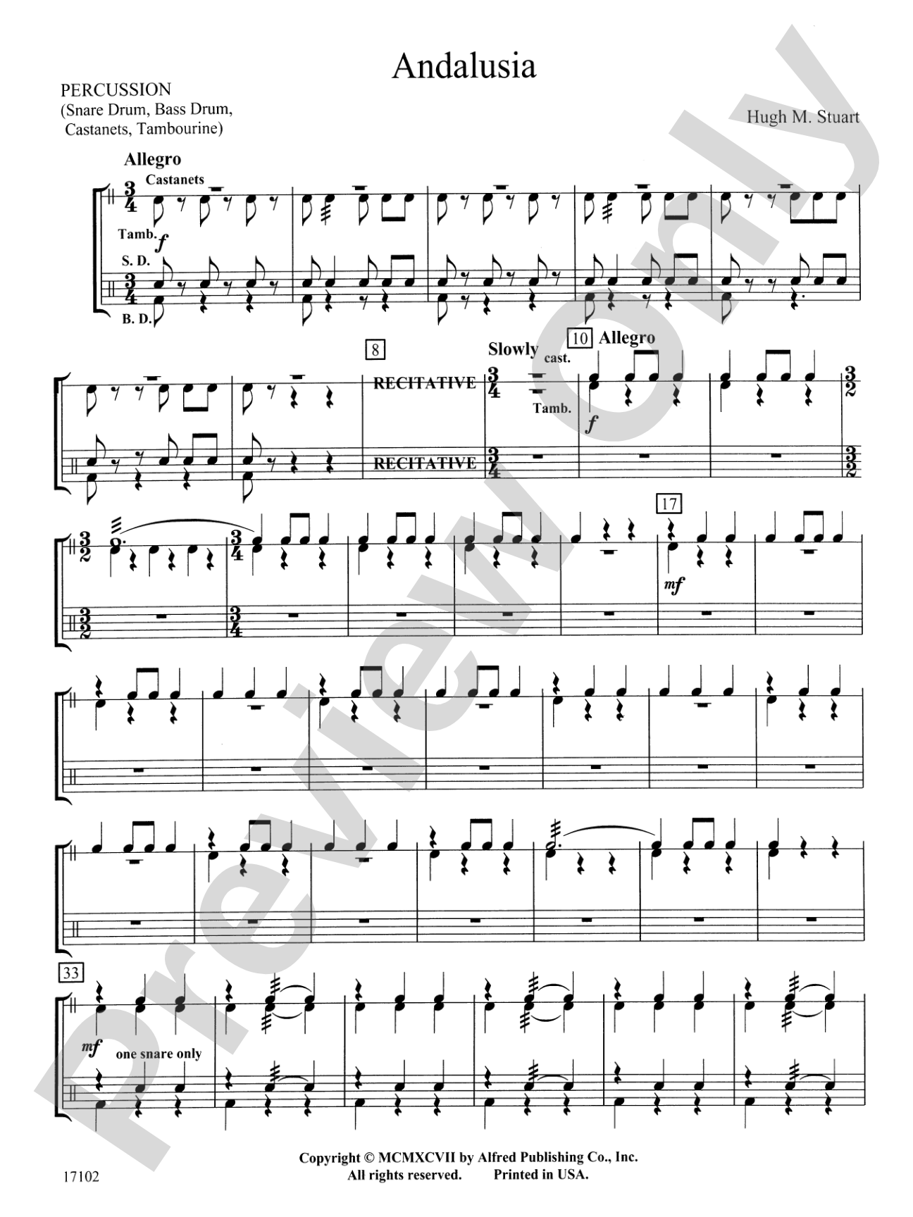 Andalusia: 1st Percussion