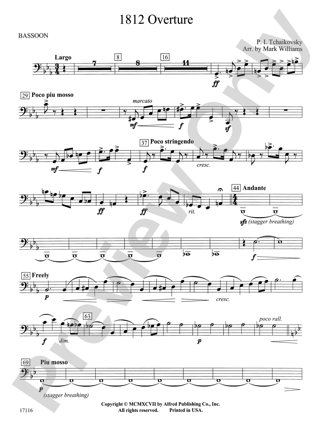 1812 Overture: Bassoon