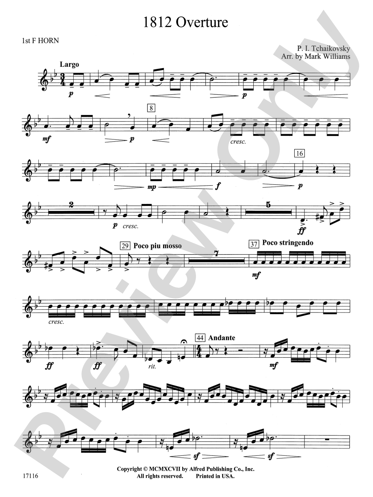 1812 Overture: 1st F Horn