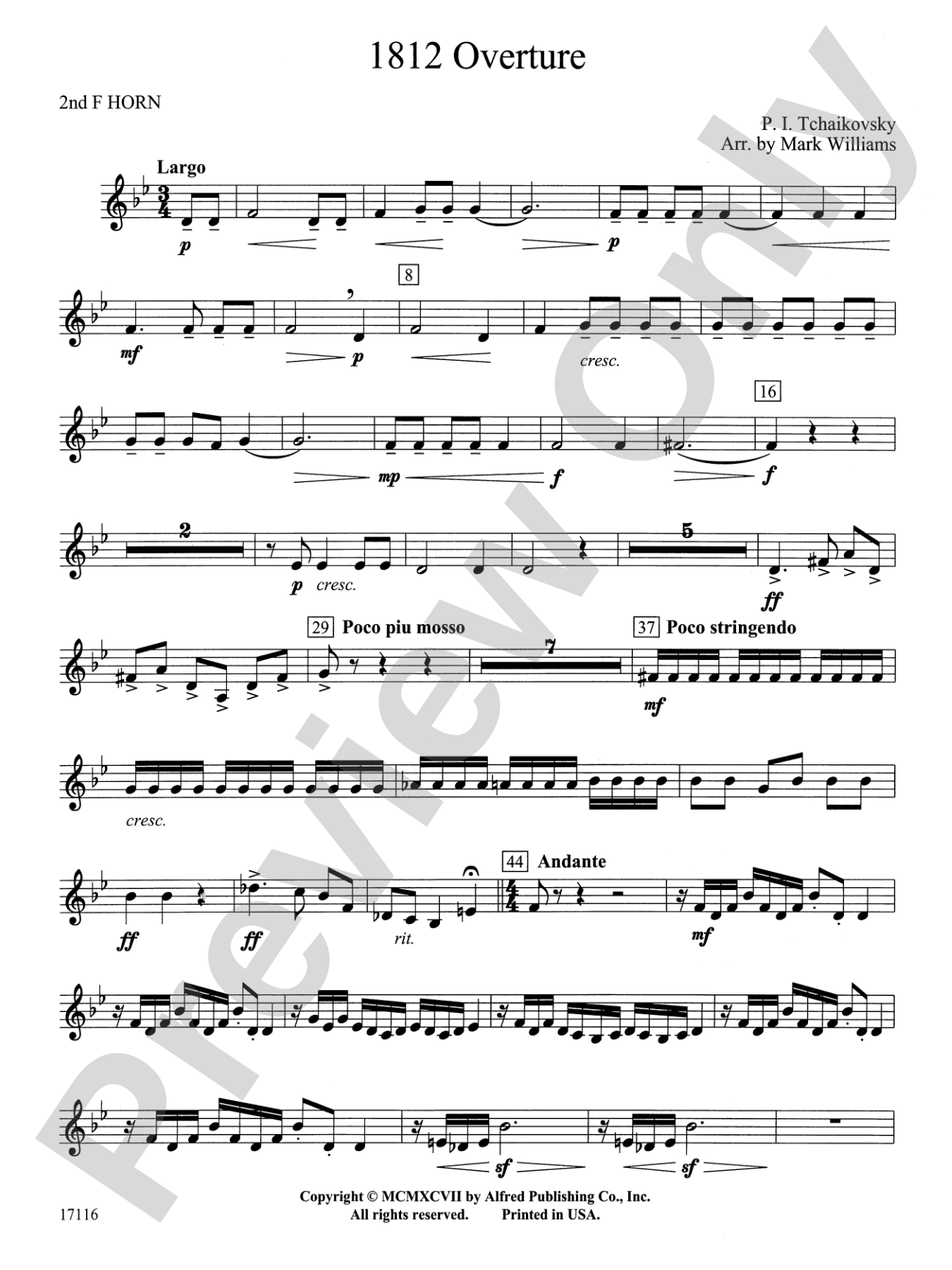 1812 Overture: 2nd F Horn