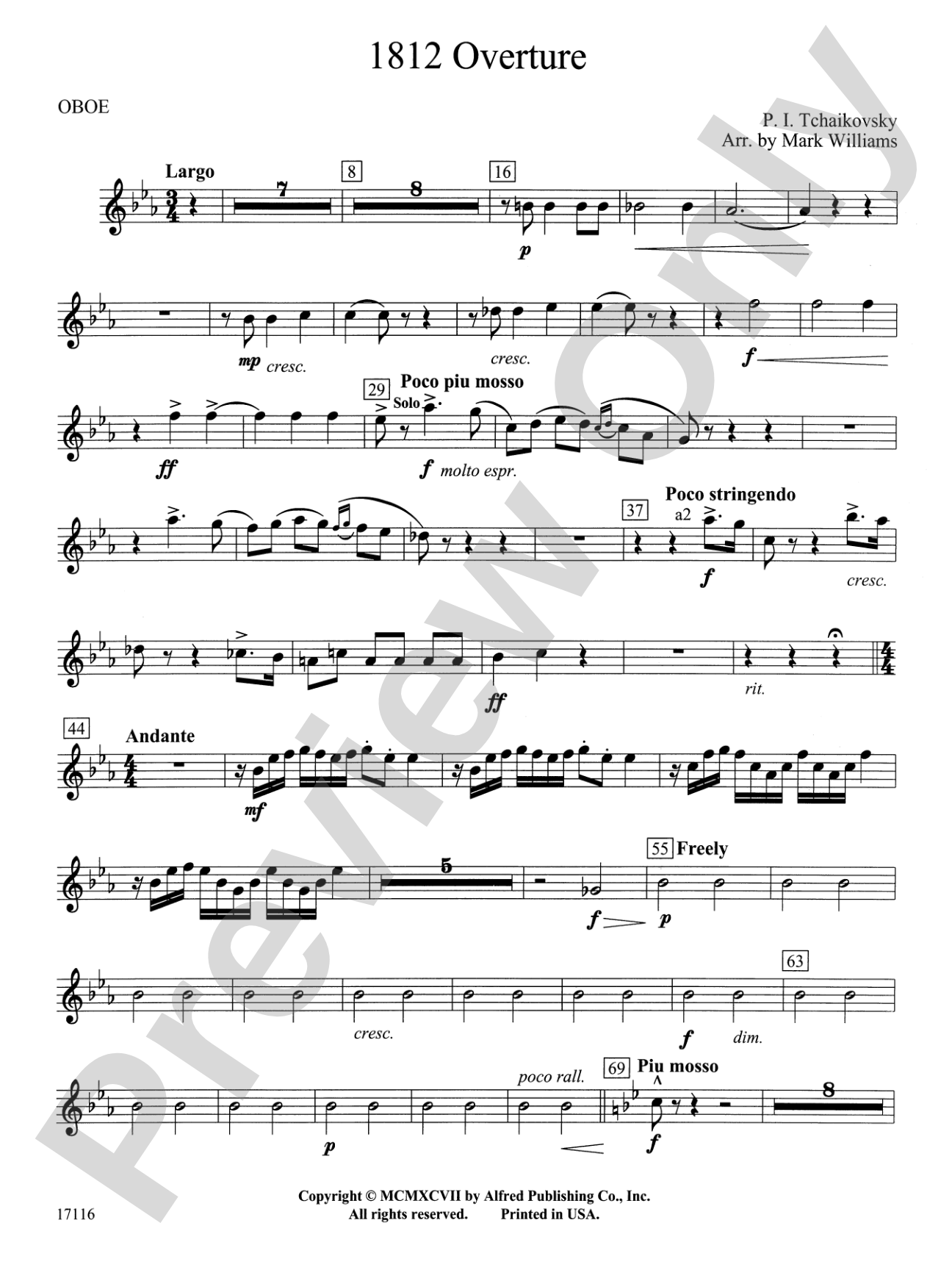 1812 Overture: Oboe