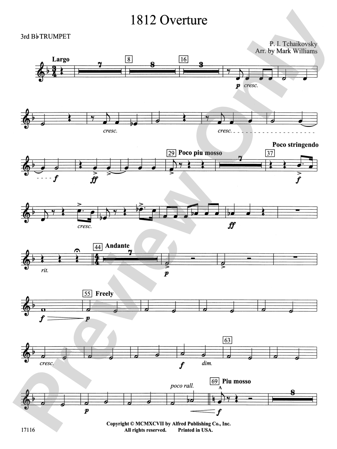 1812 Overture: 3rd B-flat Trumpet
