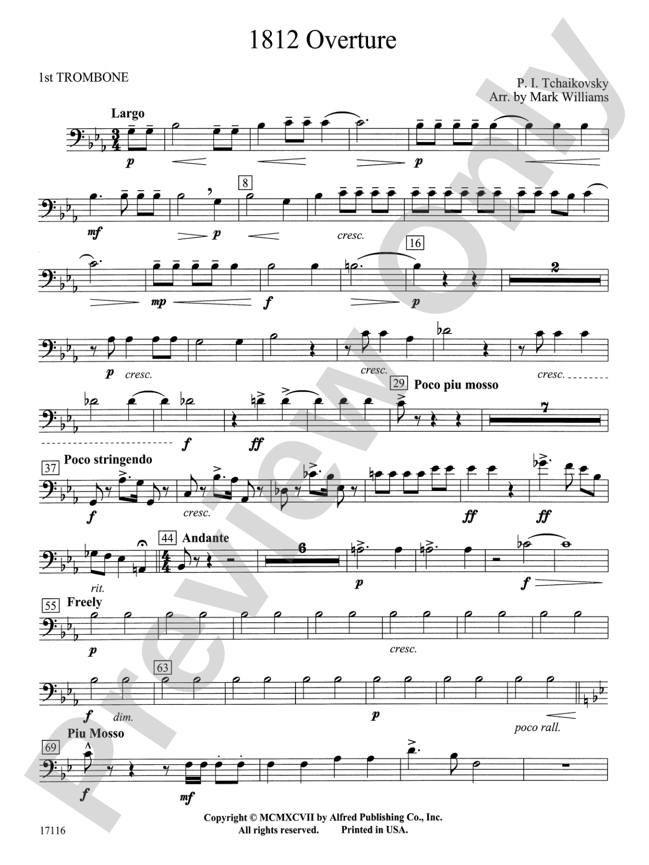 1812 Overture: 1st Trombone