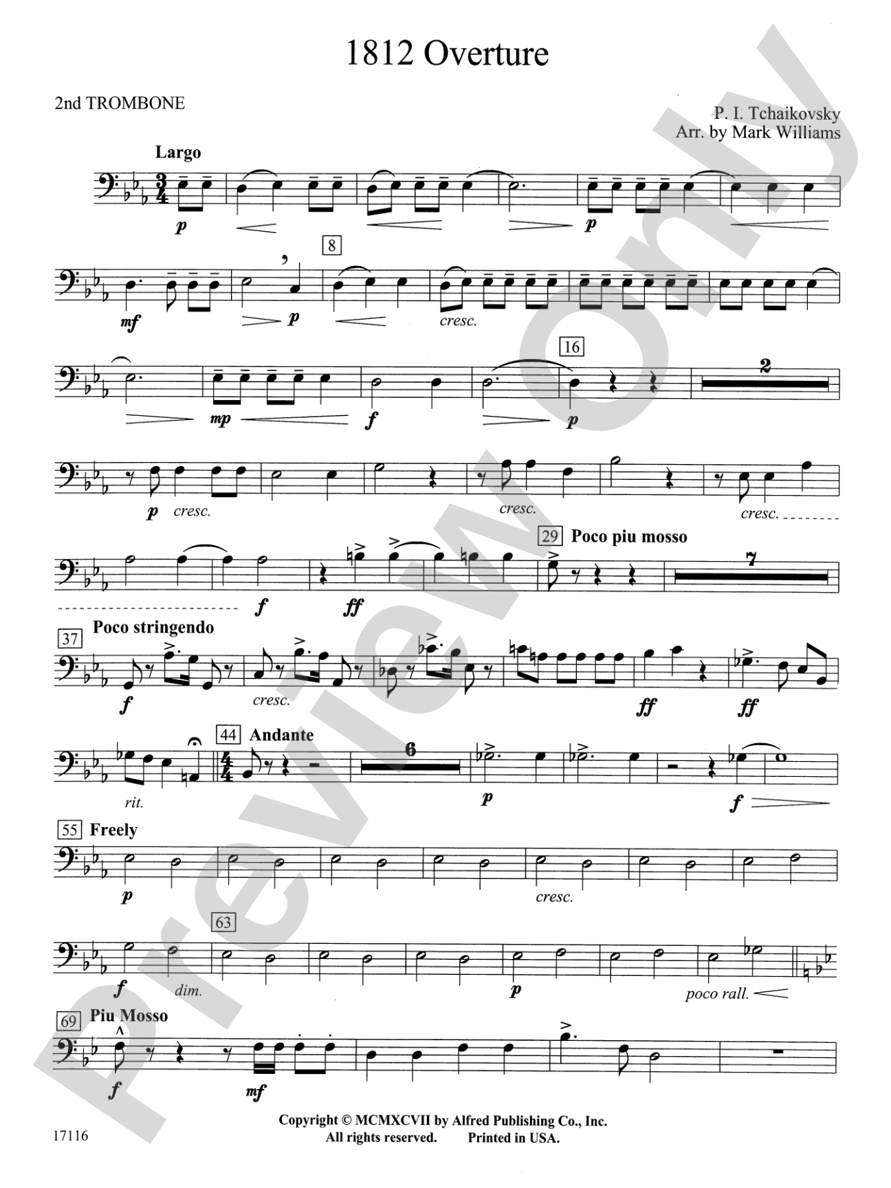 1812 Overture: 2nd Trombone