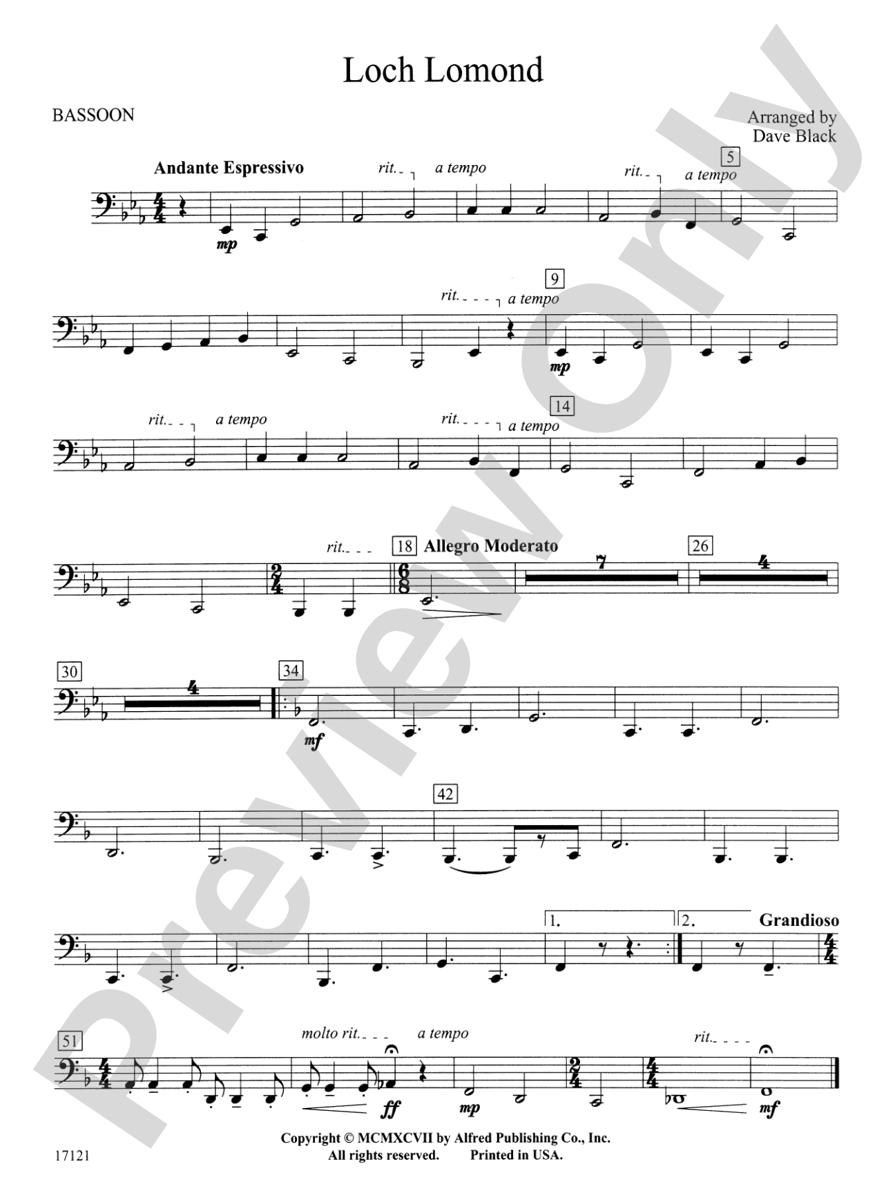 Loch Lomond: Bassoon