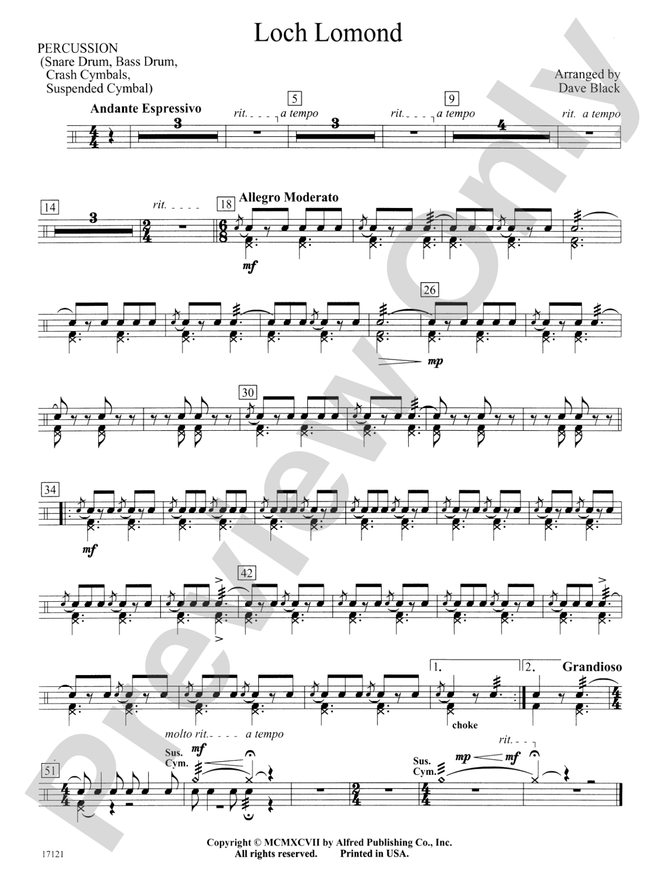 Loch Lomond: 1st Percussion