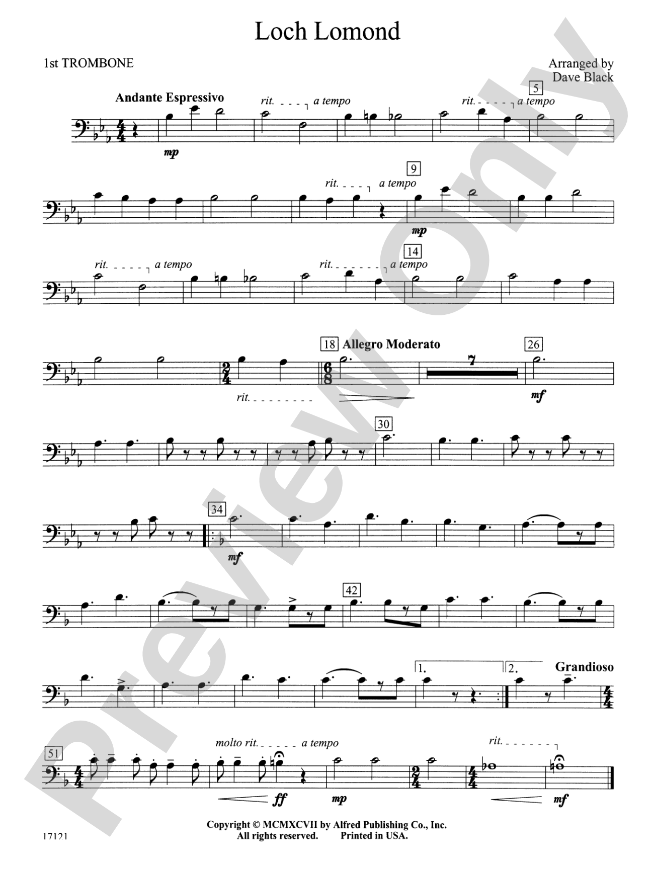 Loch Lomond: 1st Trombone