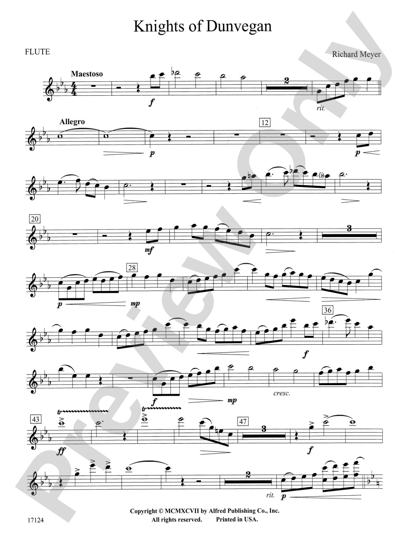 Knights of Dunvegan: Flute