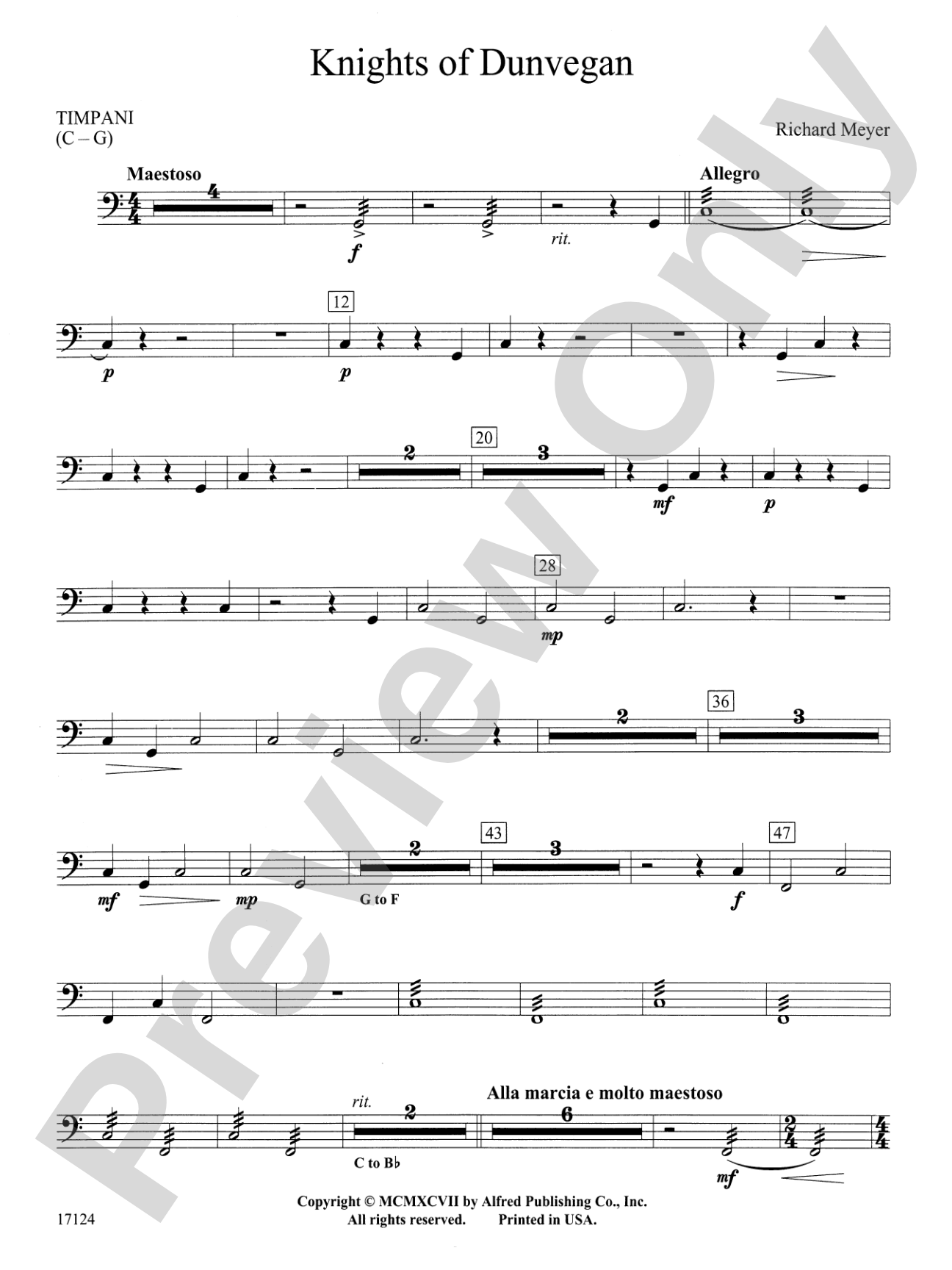 Knights of Dunvegan: Timpani