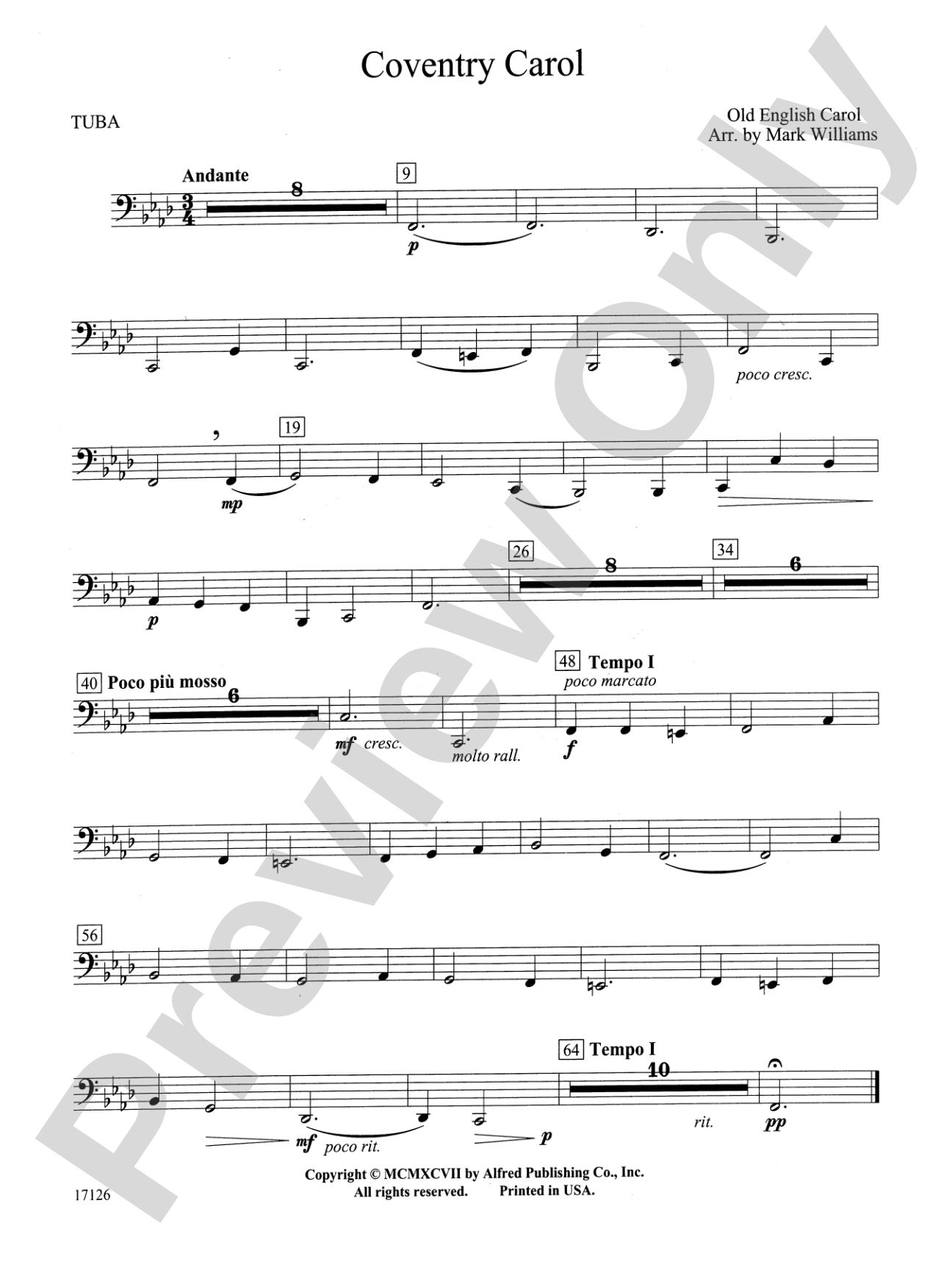 Coventry Carol: Tuba