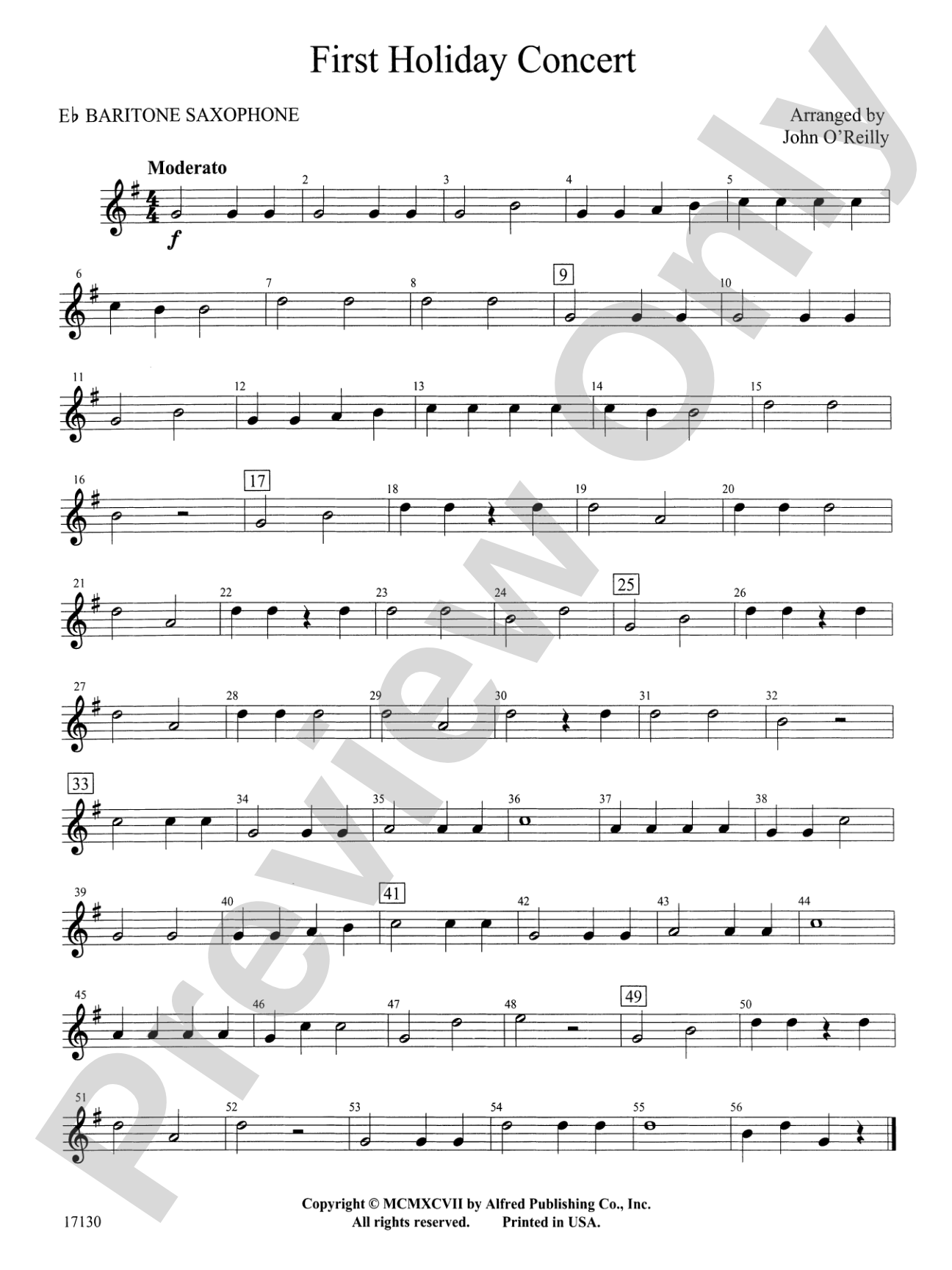 First Holiday Concert: E-flat Baritone Saxophone