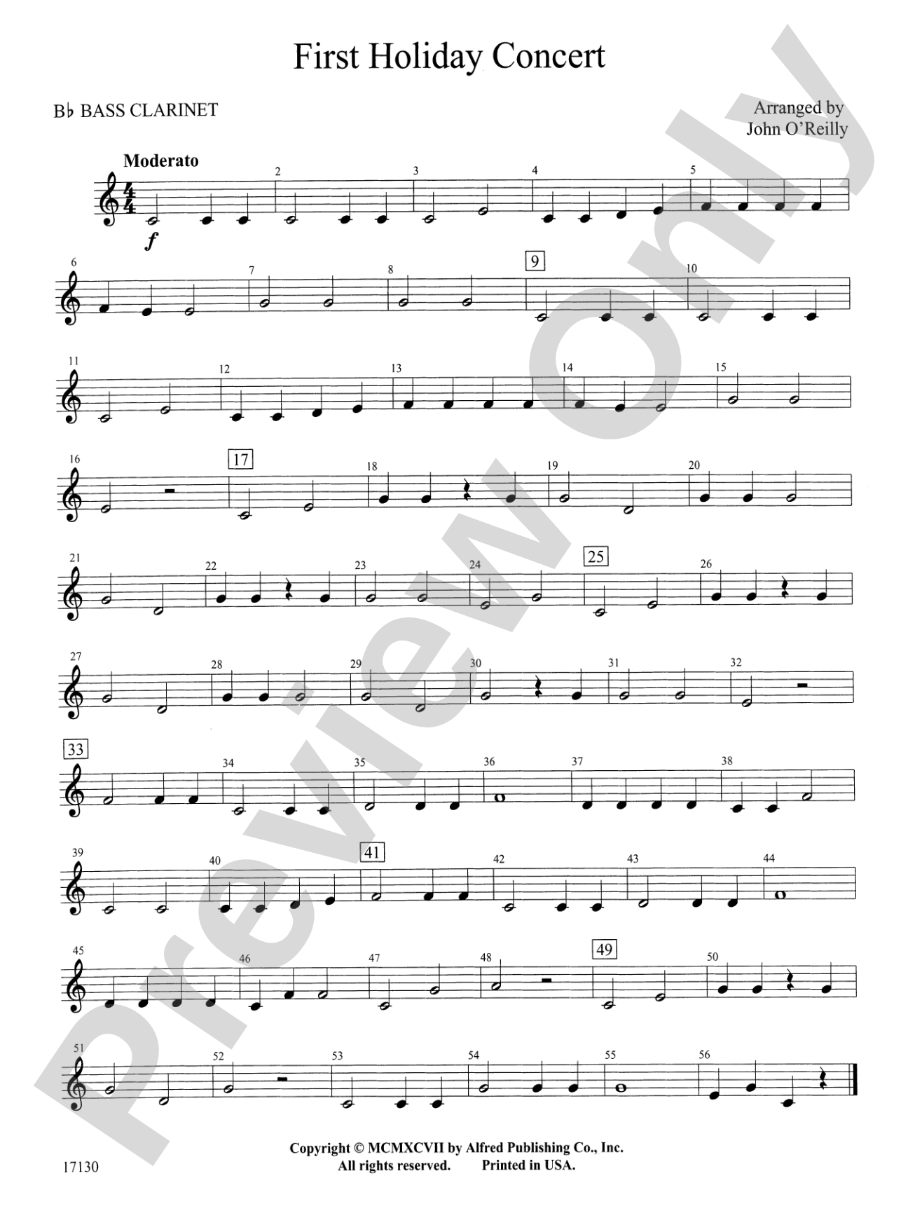 First Holiday Concert: B-flat Bass Clarinet