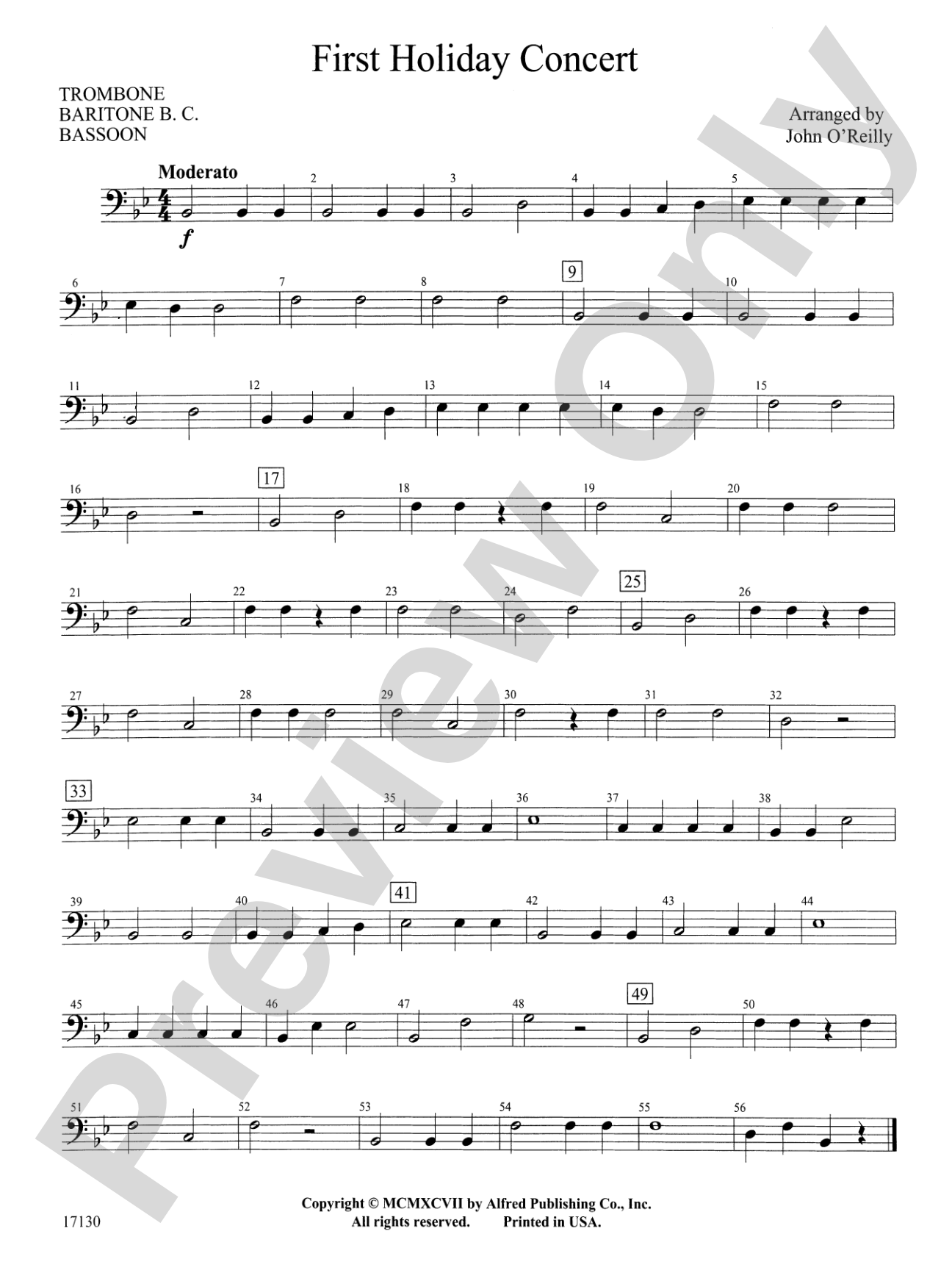 First Holiday Concert: 1st Trombone