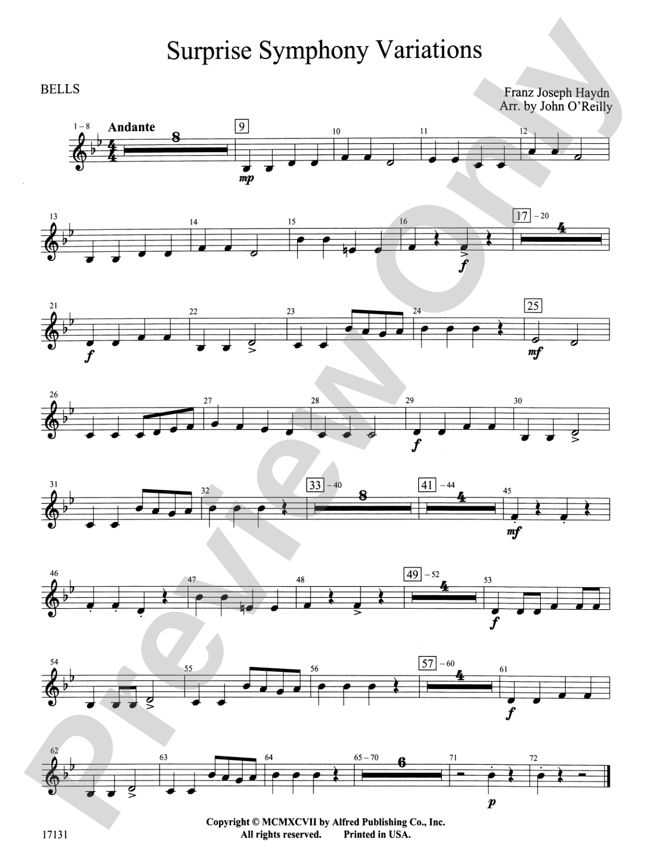 Surprise Symphony Variations: Bells