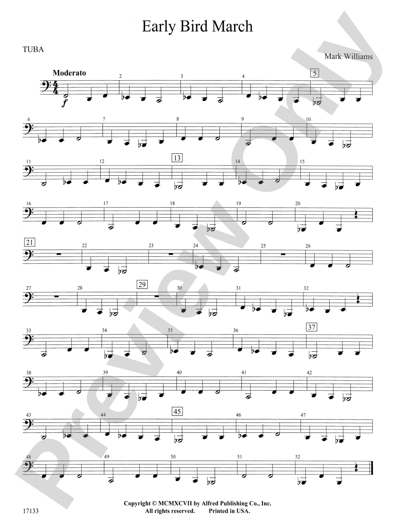 Early Bird March: Tuba