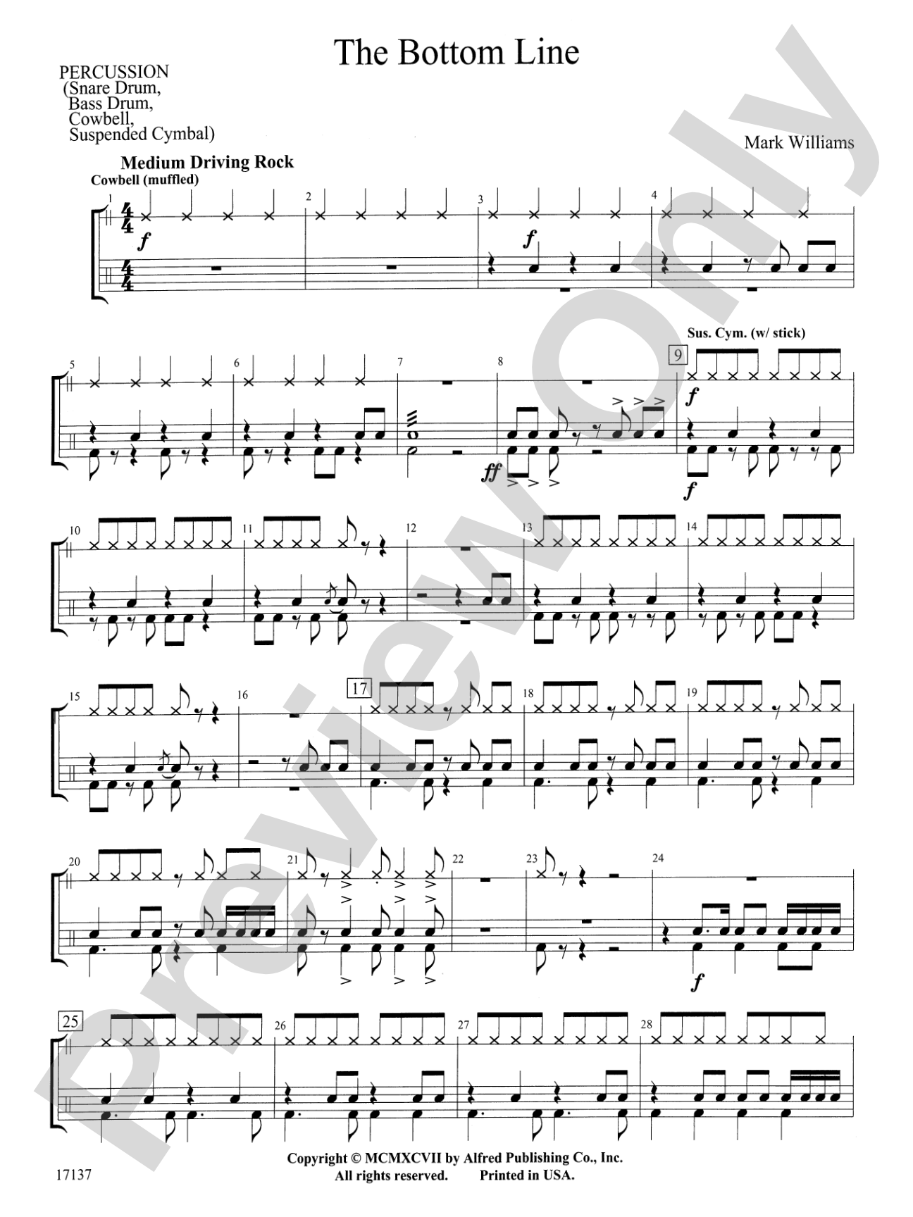The Bottom Line: 1st Percussion