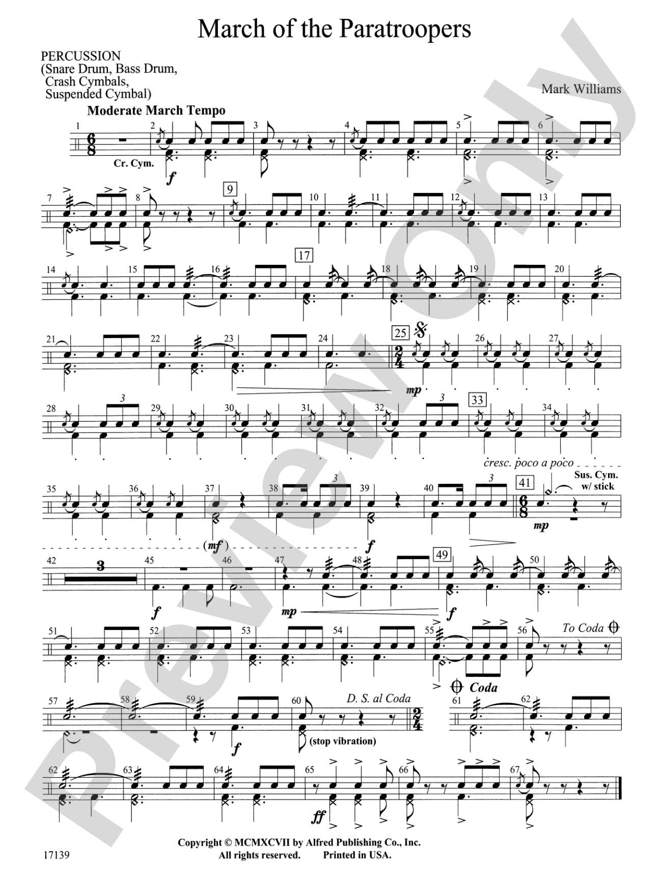 March of the Paratroopers: 1st Percussion