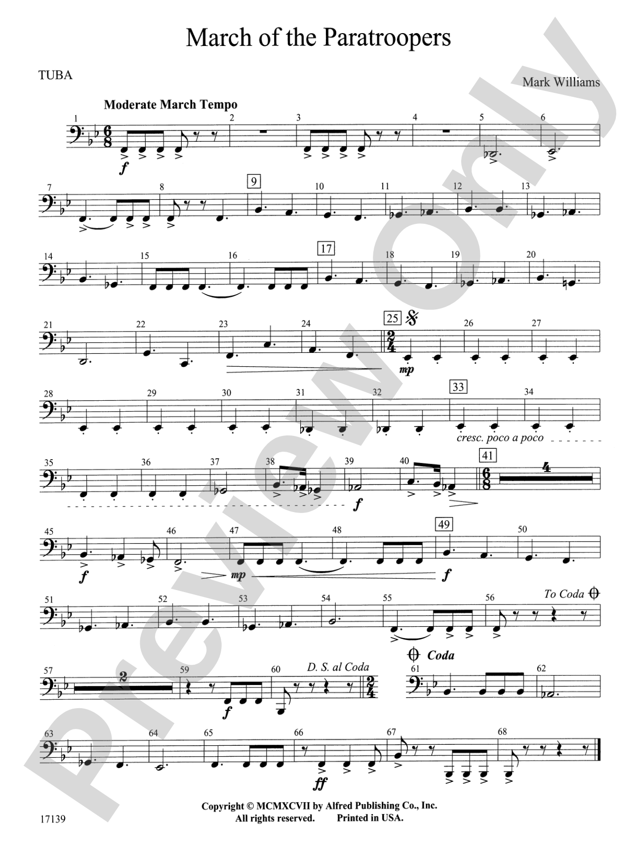 March of the Paratroopers: Tuba