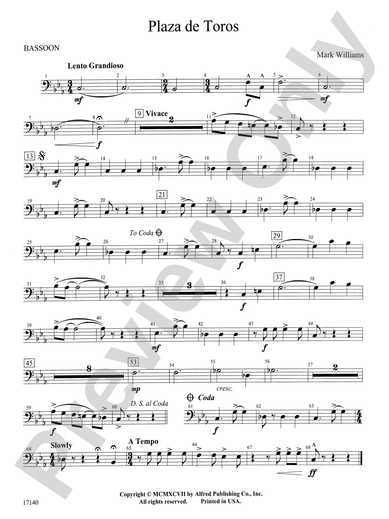 Plaza de Toros: Bassoon
